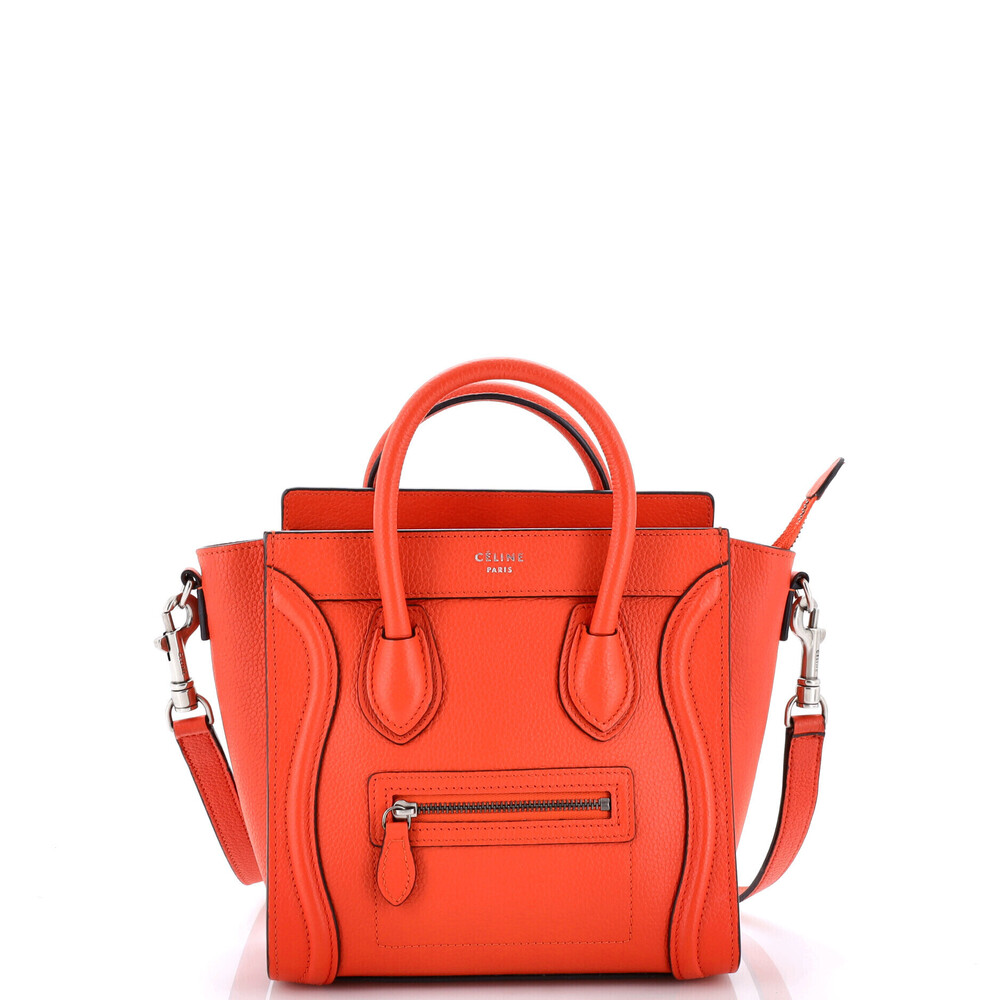 Celine Nano Luggage Bag Grainy Leather